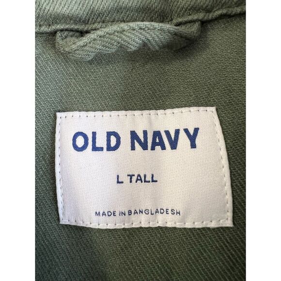 Old Navy Military Jacket Women , 100% Cotton. Women's Sz Large Tall - Picture 11 of 12